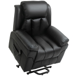 Homcom Fauteuil de Relaxation Électrique Noir 96 x 93 x 103 cm