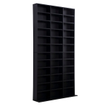 Homcom Bibliothèque Etagère Design Contemporain Noir 102 x 24 x 195 cm