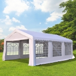 Outsunny, foisor pentru nunti si petreceri, 6x4 m, alb