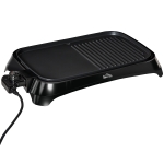 HOMCOM Teppanyaki Grill, 1600W Non Stick Table Top Grill, Barbecue Hot Plate with Adjustable Temperature and Drip Tray