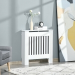 HOMCOM, masca pentru radiator, 78x19x81cm, alb