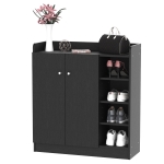 HomCom dulap pentru pantofi, 83x30x90cm, negru