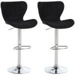 HOMCOM Lot de 2 chaises de salon design scandinave