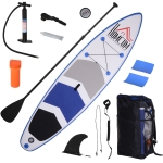 Homcom Tavola Gonfiabile SUP Stand Up Paddle con Pagaia e Zaino 325x80x15cm