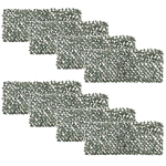 Outsunny Sztuczny żywopłot, zielona ściana roślinna, 8 elementów, dekoracja ogrodowa, 2 x 1 m, zielony