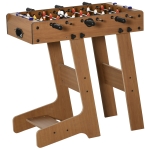 HOMCOM Fotbal- Biliard pliabil compact din lemn cu 18 jucatori, 69x37x70cm