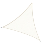 Outsunny Cort Parasolar Triunghiular, Crem, 6x6x6m