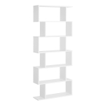 Homcom Libreria di Design Moderno Scaffale Bianco, 80x23x192cm