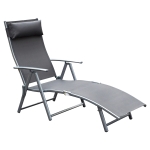 Outsunny Inklapbare ligstoel ligbed voor op het strand ligstoel tuin ligstoel ligbed voor op het strand ligbed voor buiten