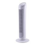 HOMCOM Ventilador de Torre con Movimiento Oscilante 70°tipo Columna de Pie con 3 Velocidades Potencia 45W Ø27x75cm