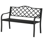 Outsunny 2-Seater Garden Bench Antique Loveseat for Yard, Lawn, Porch, Patio, Steel