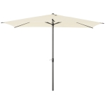 Outsunny Garden Sun Umbrella Patio Parasol w/ Tilt Crank Adjustable Angle 3 x 2m Beige