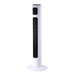 HOMCOM Torre Ventilador de Pie con Control Remoto y Movimiento Oscilante 3 Modos Temporizador 3 Velocidades Potencia 45W -32x96cm