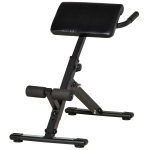 HOMCOM Panca Fitness con Altezza Regolabile, Sedia Romana per Casa e Palestra, 100x57x72-85cm - Nero