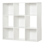 Homcom Libreria 9 Scomparti Cubo Bianca 91.5x29.5x91.5cm