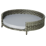 Ferplast Hundekörbchen QUEEN 50 – Kuschelbett Für Hunde & Katzen, 50 X 40 X 18 Cm, Rosa Samt, Waschbar, Beidseitig Nutzbar