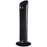 Homcom Ventilateur Colonne 45 W en Plastique Noir 27 x 27 x 75 cm