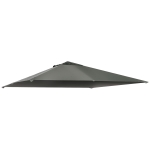 Outsunny partytentdak, vervangend dak voor partytent, partytentafdekking, polyester bescherming tegen de zon, donkergrijs 3 x 3 m