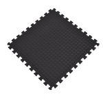 HOMCOM Puzzle Floor Mats Exercise Mat with Interlocking Tiles EVA Foam 23Sq Ft Protective Flooring for Gyms Kids Room Black