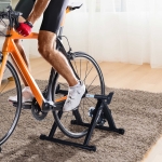 HomCom, suport rola pentru bicicleta si antrenamente, negru