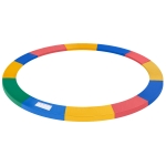 HOMCOM 12FT Replacement Trampoline Pad Thick Foam Safety Φ366cm Spring Cover Bounce Padding - Multi Coloured