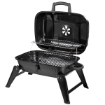 Outsunny Barbacoa de Carbón Portátil al Aire Libre Parilla de Carbón Plegable Barbacoa de BBQ Vegetal Tamaño Compacto Facil Llevar para Exterior Acampada 59x43x39cm