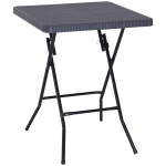 Outsunny Klaptafel inklapbare tafel tuintafel balkontafel picknicktafel campingtafel 60x60 cm
