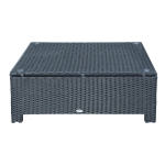 Outsunny tuin bijzettafel salontafel tuintafel balkontafel PE rotan