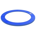 HOMCOM Trampolin Randabdeckung Sicherheitsnetz Wetterplane Leiter 8ft 10ft 12ft 15ft (Randabdeckung: Ø 244cm-Blau)