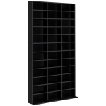 Homcom Bibliothèque Etagère Design Contemporain Noir 102 x 24 x 195 cm