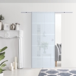 HomCom usa glisanta cu sina, din sticla, 90x205x0.8 cm