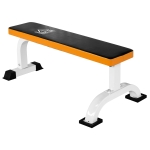 HOMCOM Halterbank, vlakke bank, fitnessbank, multifunctionele trainingsbank voor krachttraining thuis, staal, zwart, 110 x 58,5 x 40 cm halterbank vlakke bank fitnessbank staal zwart | Aosom.de
