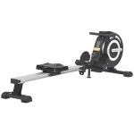 HOMCOM Vogatore Magnetico Pieghevole con Volano Regolabile su 8 Livelli e Monitor LCD, Nero