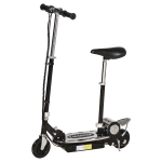 Trottinette électrique 120 W pliable pour enfant de 7 à 12 ans hauteur guidon et selle réglable 10 Km/h max. noir