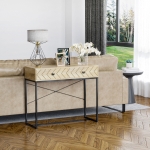 HomCom consola hol, cu 2 sertare, 90x35x76 cm