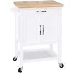 HOMCOM Carrello da Cucina Salvaspazio con Cassetto Porta Asciugamani Ruote