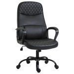 Vinsetto Bürostuhl Massage höhenverstellbarer Chefsessel Gamingstuhl mit Massagefunktion ergonomischer Drehstuhl Massage Sessel PU-Leder Stahl Schwarz 60 x 70 x 109-119 cm