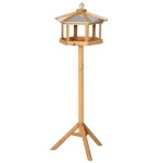 Pawhut Wooden Bird Table Feeder Station