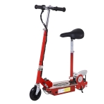 HOMCOM Trottinette électrique 120 W pliable pour enfant de 7 à 12 ans hauteur guidon et selle réglable 10 Km/h max. rouge