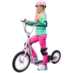 HOMCOM 12" Tyres Scooter - Pink