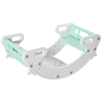 HOMCOM Set 2 in 1 Dondolo e Tavolo e Sedie per Bambini con 2 Seggiolini, in HDPE, 100x54x42 cm