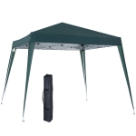 Outsunny Carpa Plegable 3x3m Cenador de Jardín Diseño Pop Up de Acero y Cubierta de Tela Oxford Verde