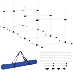 PawHut Set 4 Ostacoli Agility Dog per Addestramento Cani con Sacca di Trasporto