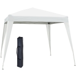 Outsunny Gazebo Pop-up Impermeabile Bianco, 3x3m