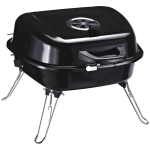 Outsunny Mini Barbecue da Viaggio con Coperchio e Gambe Pieghevoli