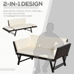 2-zits tuinbank tuinmeubelen tuinbank tuinbank loungebank poly-rotan staal