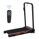 HOMCOM Tapis Roulant Elettrico Pieghevole Salvaspazio con Telecomando e Chiave di Sicurezza, 1-6 km/h, Potenza 0.5HP, 105x56x108.5cm