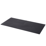 HOMCOM Tappeto Puzzle per Bambini in EVA Antiscivolo, 8 Pezzi Tappeto da fitness con Bordi Area Coperta, 63.5x63.5x2cm Nero