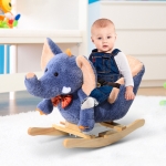 HomCom leagan elefant 60x33x45cm, albastru