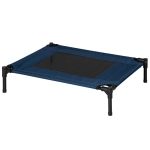 PawHut pat pentru caini, 76x61x18cm, albastru si negru